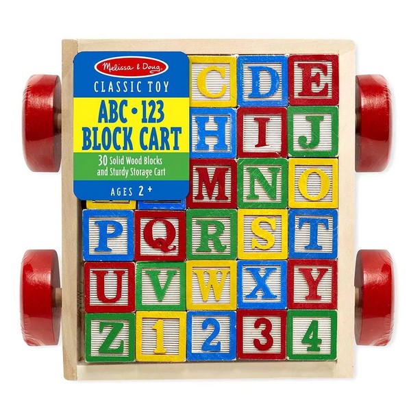 Продукт Melissa and Doug ABC - Дървено ремарке с кубчета  - 0 - BG Hlapeta